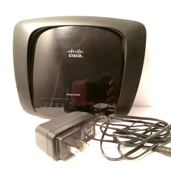 Cisco 2.4 GHz Band Linksys E-1000 Wireless -N- Router With Power Supply Tested - Picture 5 of 7